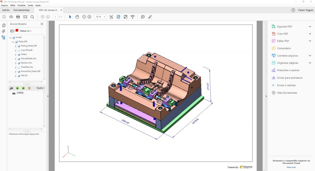 cimatron PDF 3D Molde PMI