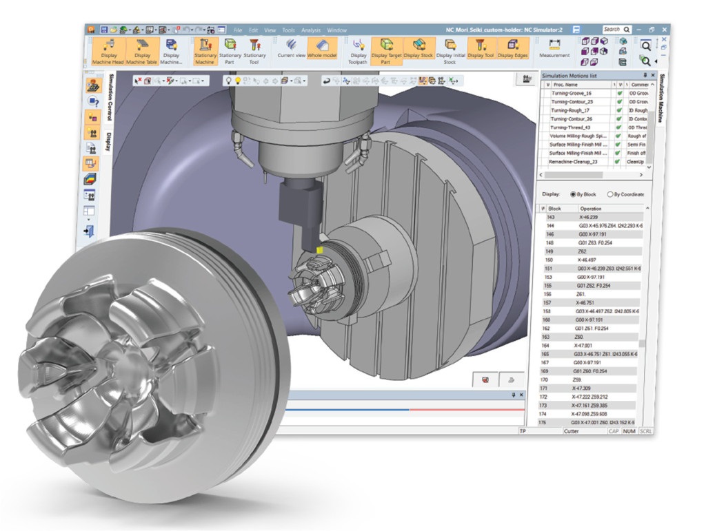 centro torneamento nos software do cad e cam cimatron versão 15