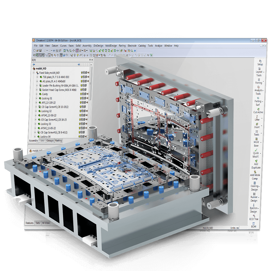 Softwares CAD: Ferramenta matriz de estampo